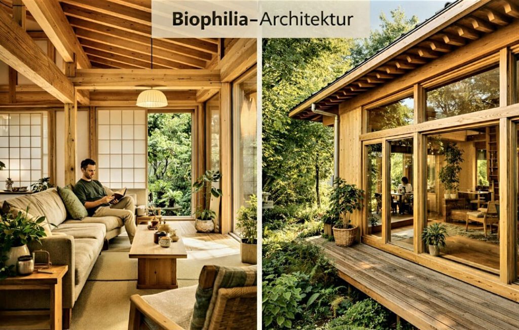 Biophile Architektur mit Naturintegration